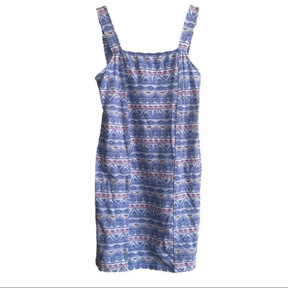 NWT Hollister Tribal Print Purple Pink Blue Bodycon Short Mini Dress, Size M - Picture 2 of 8